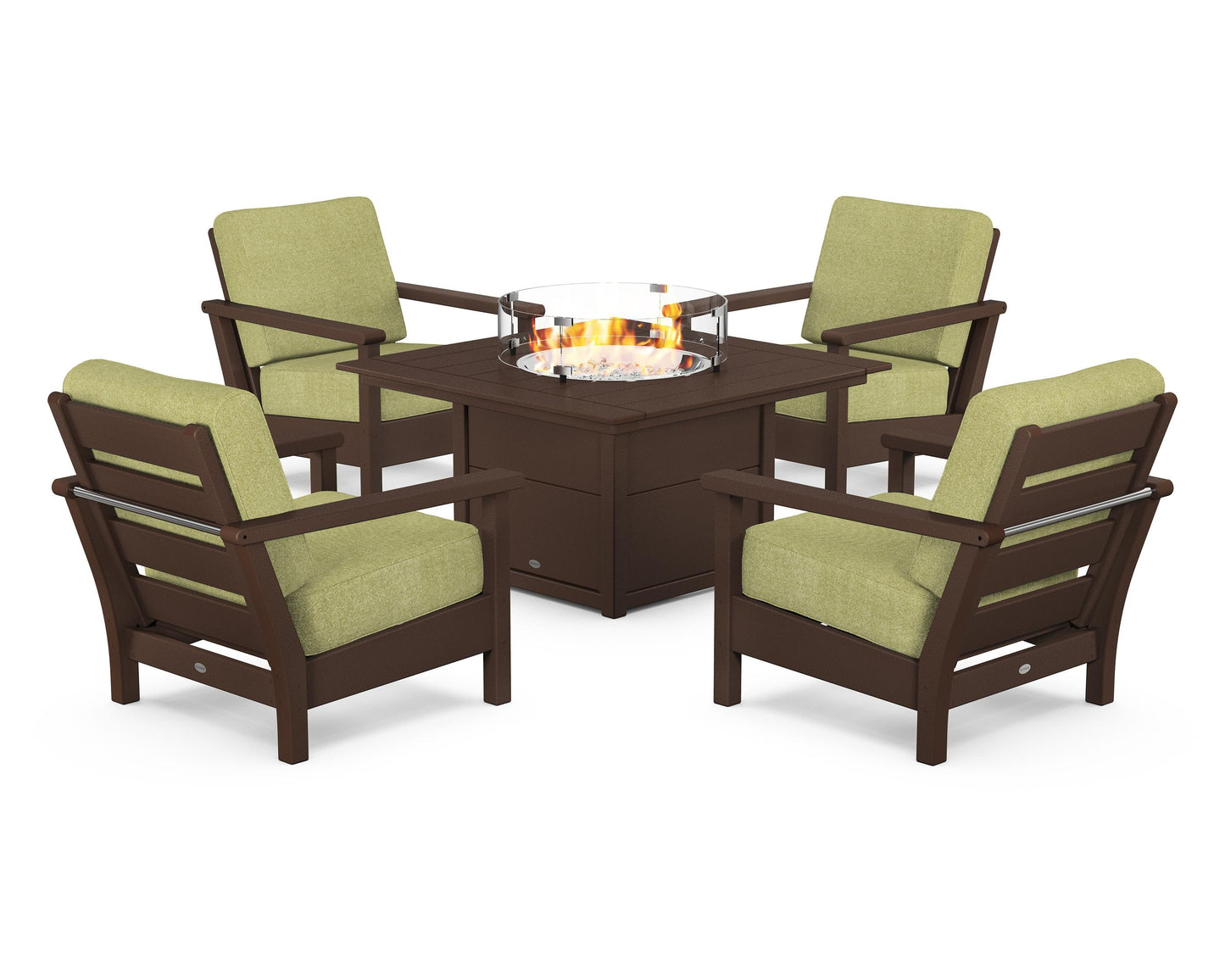 Harbour 5-Piece Conversation Set with Fire Pit Table