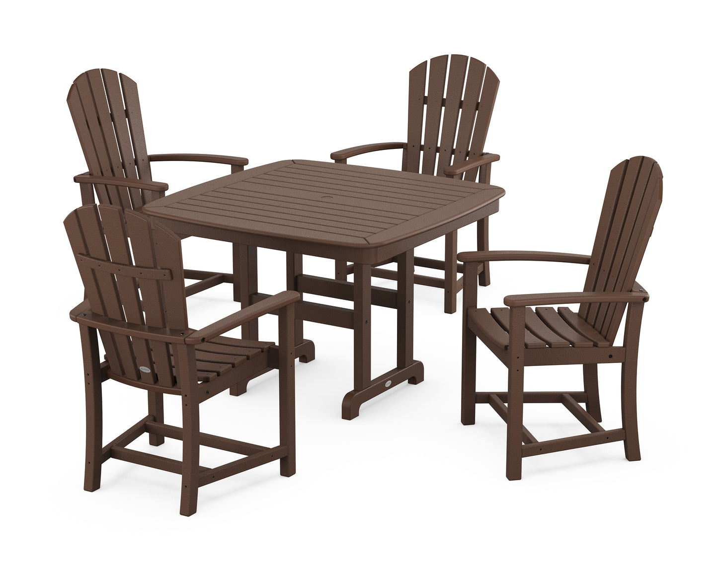 Palm Coast 5-Piece Dining Set with Trestle Legs