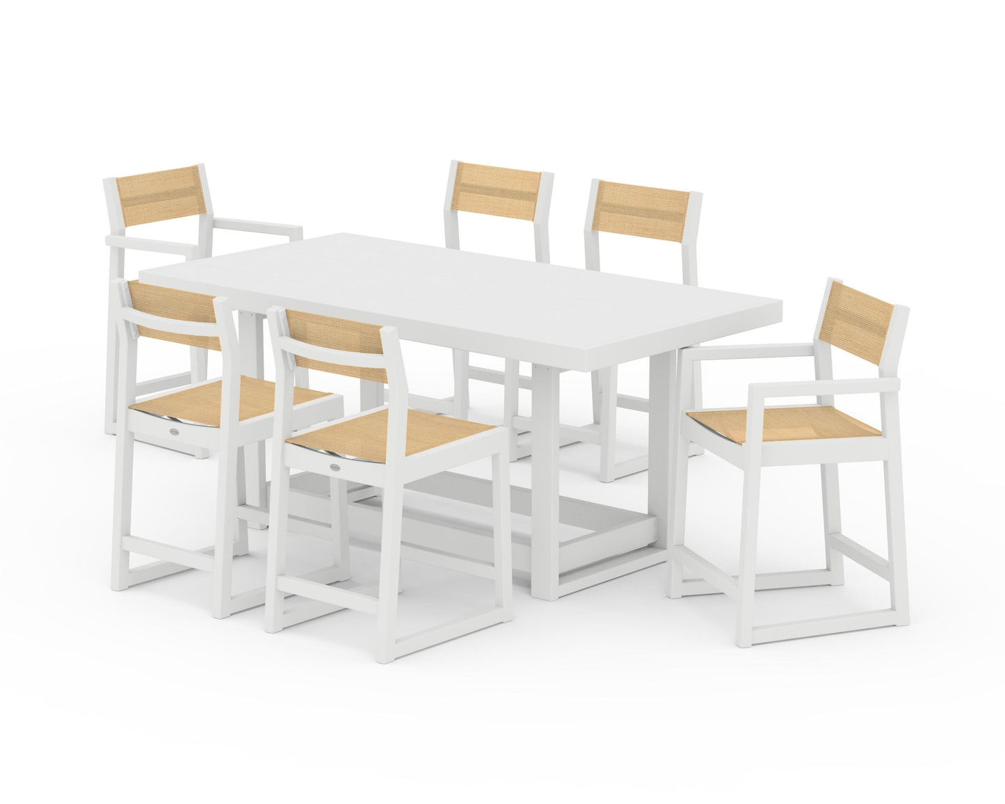 EDGE Sling 7-Piece Counter Table Set