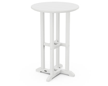 24" Round Farmhouse Counter Bistro Table