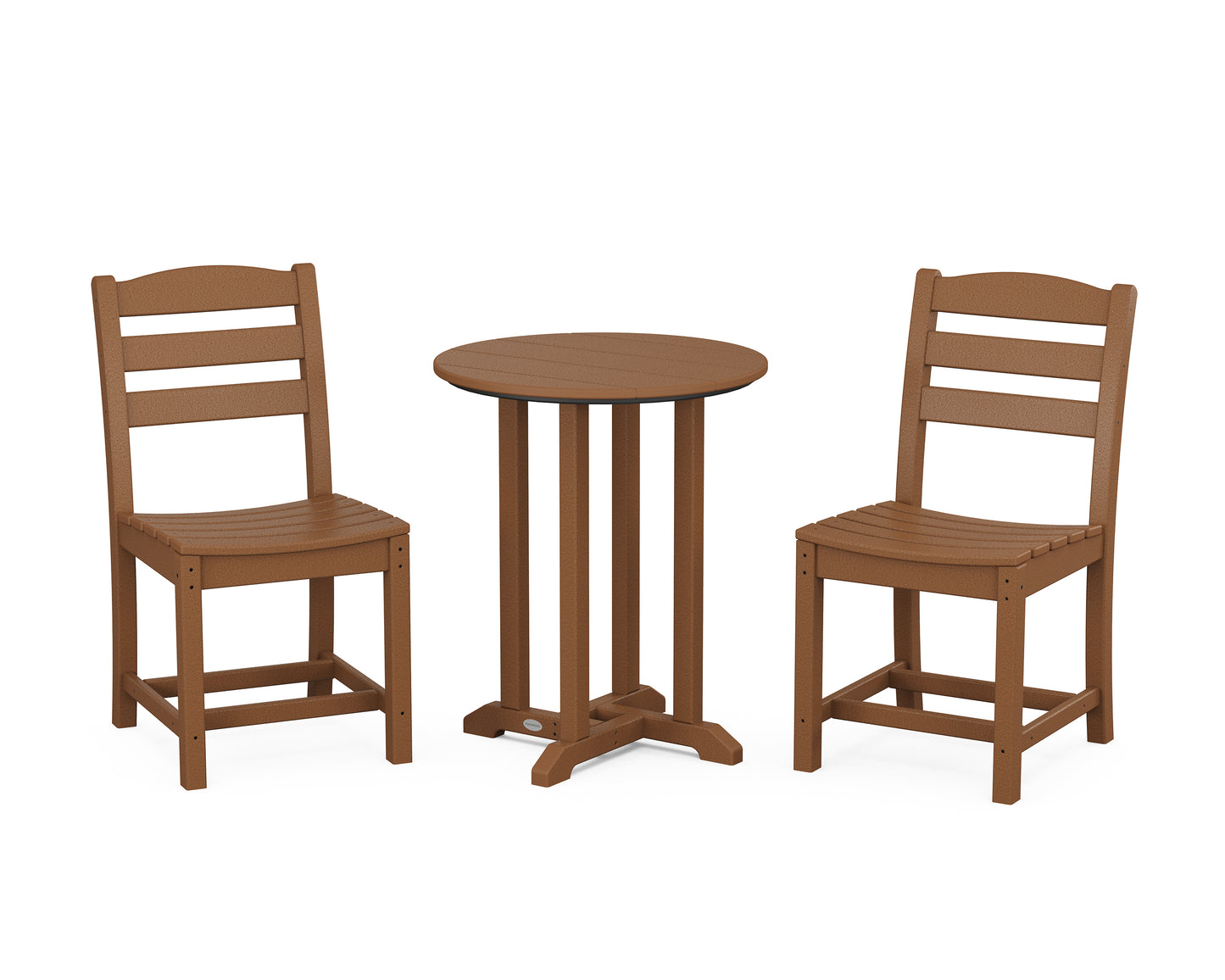 La Casa CafÃ© Side Chair 3-Piece Round Bistro Dining Set