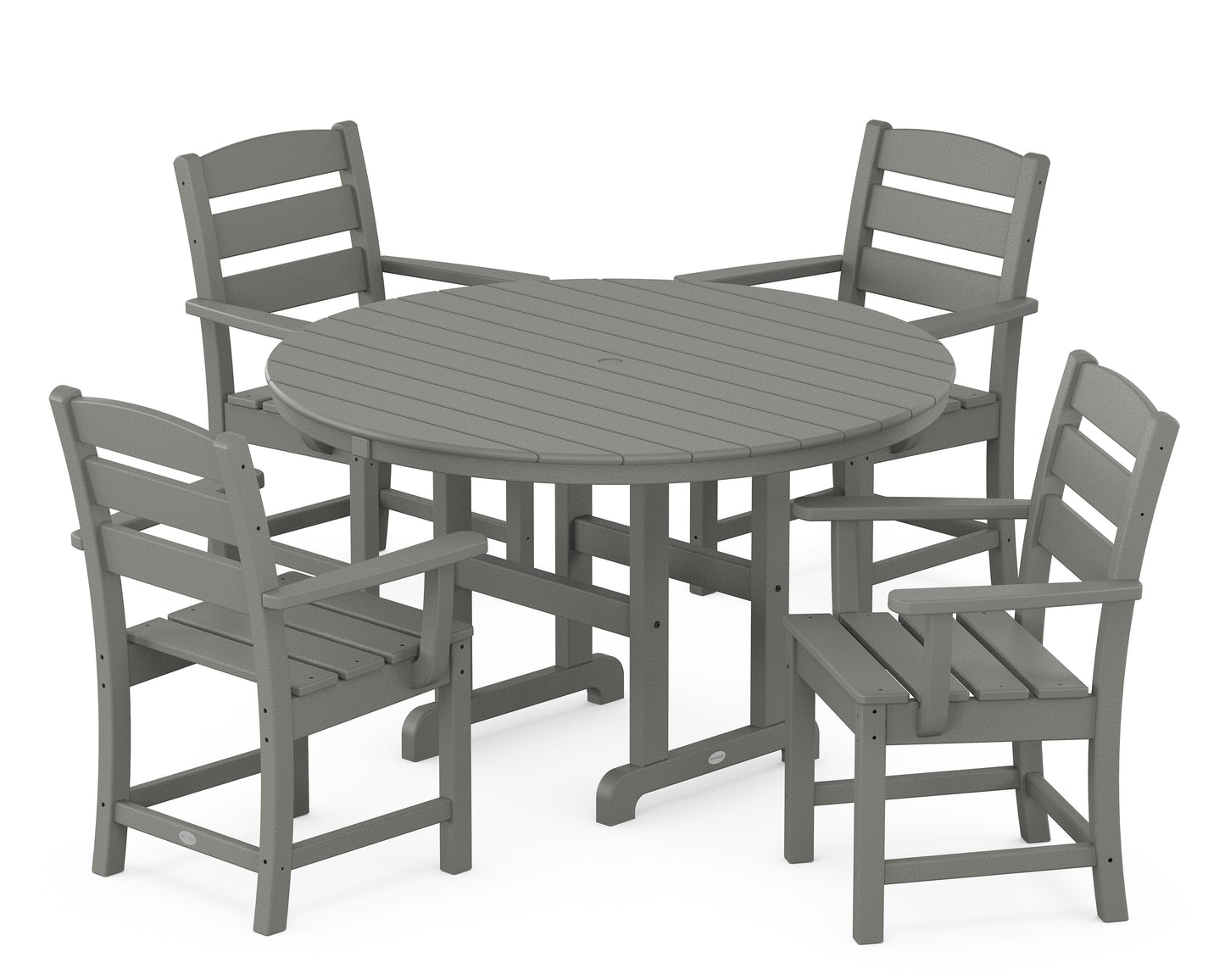 Lakeside 5-Piece Round Farmhouse Dining Set