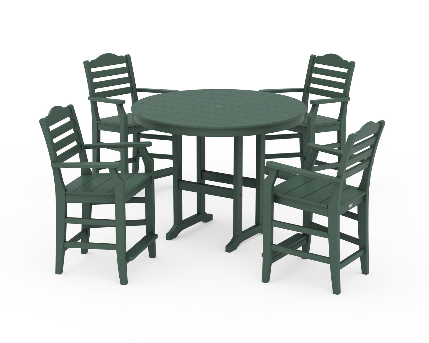 Savannah 5-Piece Round Farmhouse Counter Set
