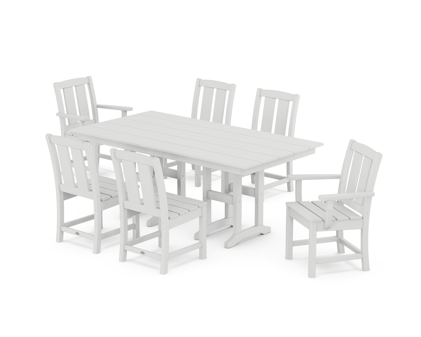 Mission 7-Piece Farmhouse Dining Set