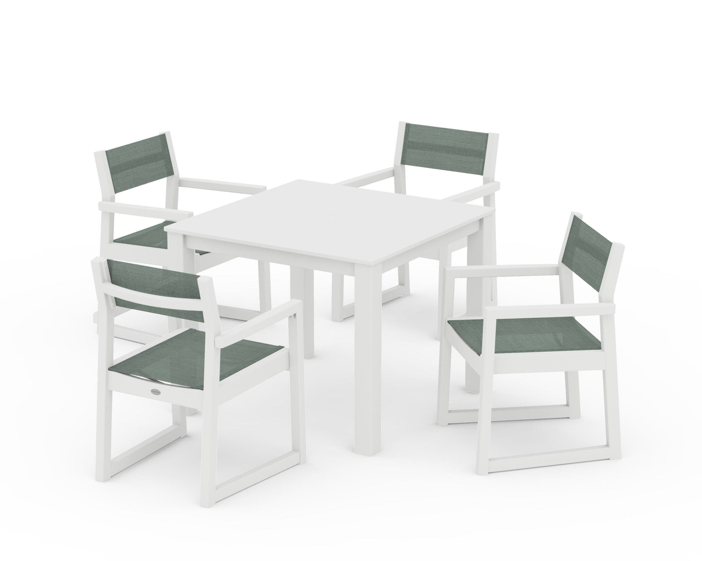 EDGE Sling Arm Chair 5-Piece Parsons Dining Set
