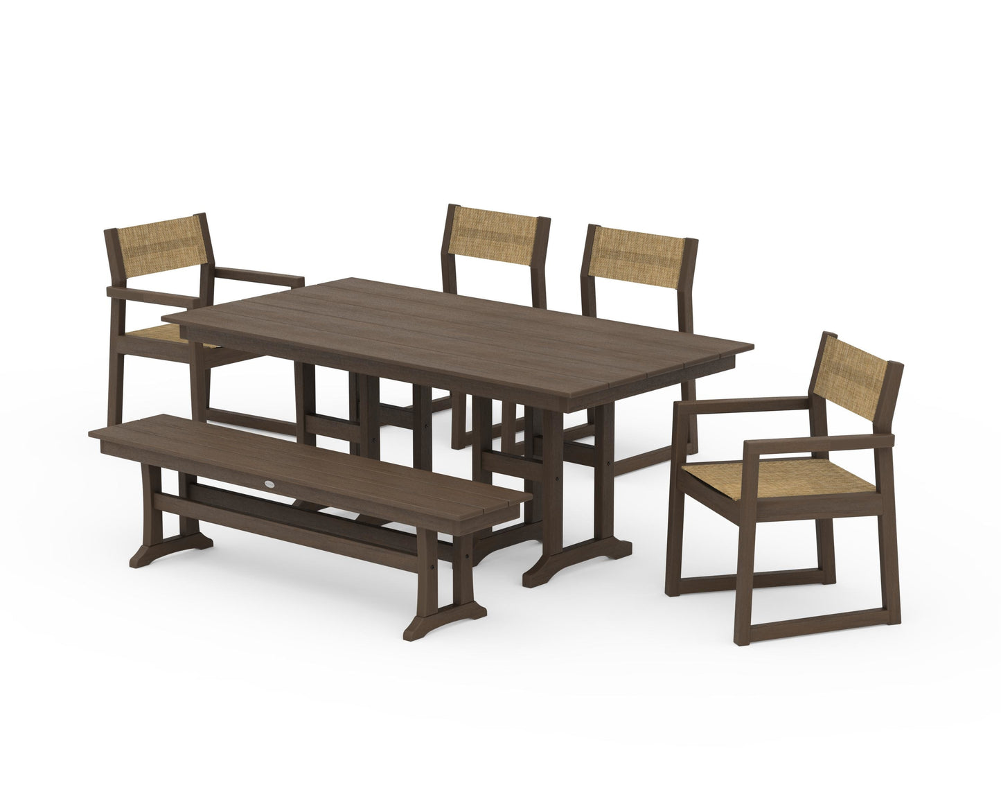 EDGE Sling 6-Piece Farmhouse Dining Set