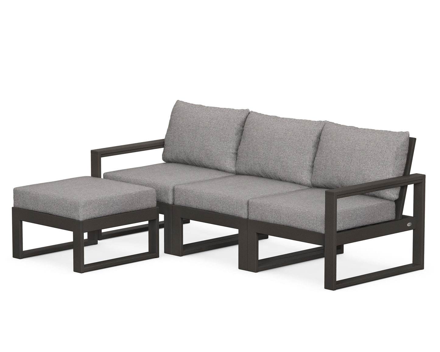 EDGE 4-Piece Modular Deep Seating Set with Ottoman