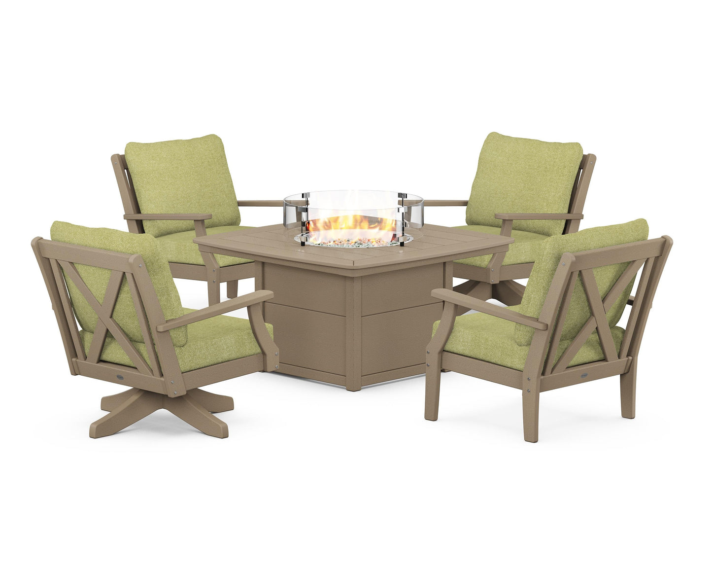 Braxton 5-Piece Deep Seating Set with Fire Table