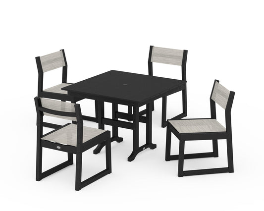EDGE Sling Side Chair 5-Piece Farmhouse Dining Set