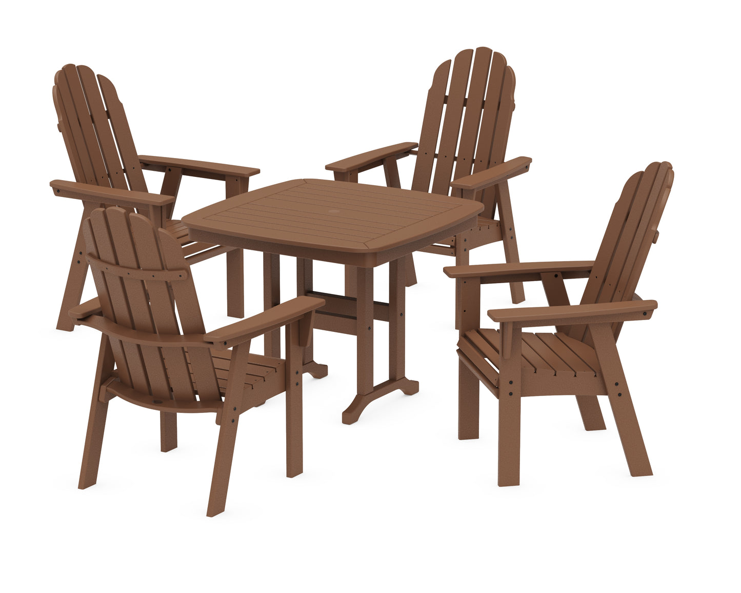 Vineyard Curveback Adirondack 5-Piece Dining Set