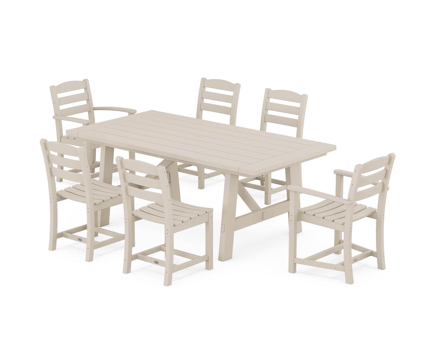 La Casa CafÃ© 7-Piece Rustic Farmhouse Dining Set