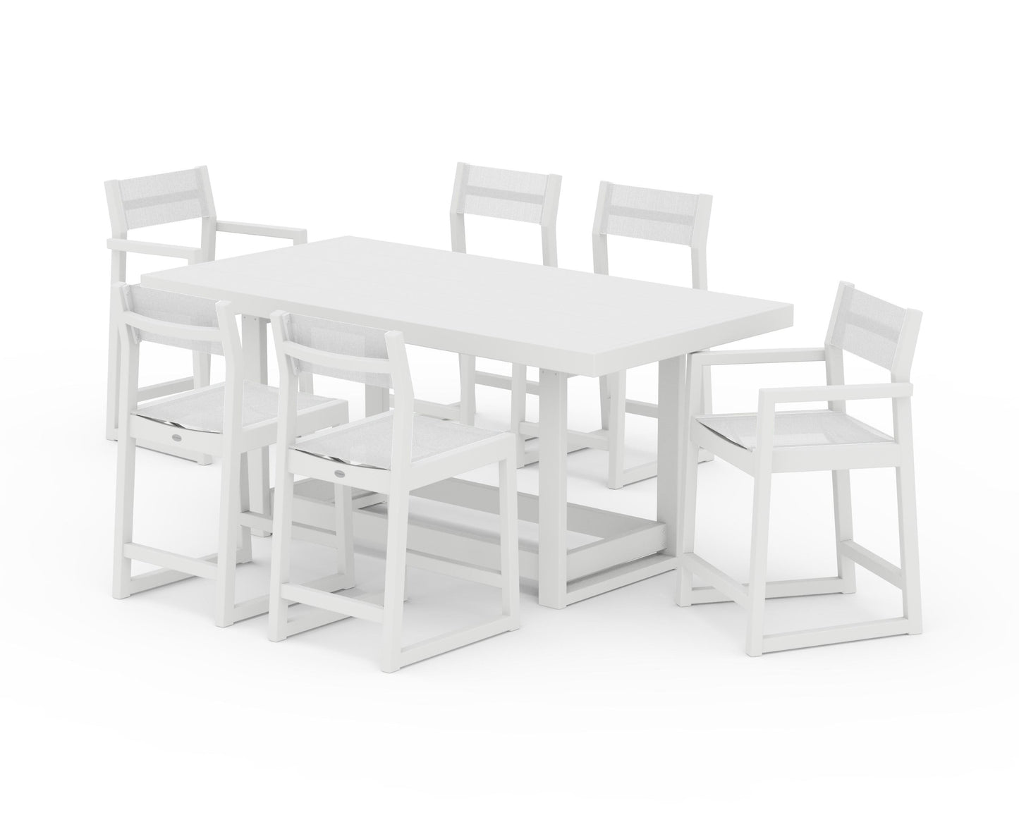 EDGE Sling 7-Piece Counter Table Set