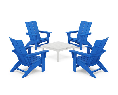 5-Piece Modern Grand Adirondack Chair Conversation Group
