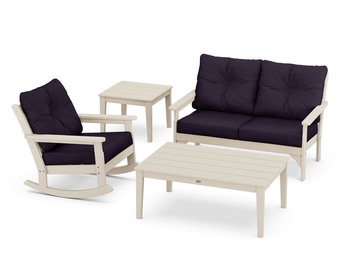 Vineyard 4-Piece Deep Seating Rocker Set