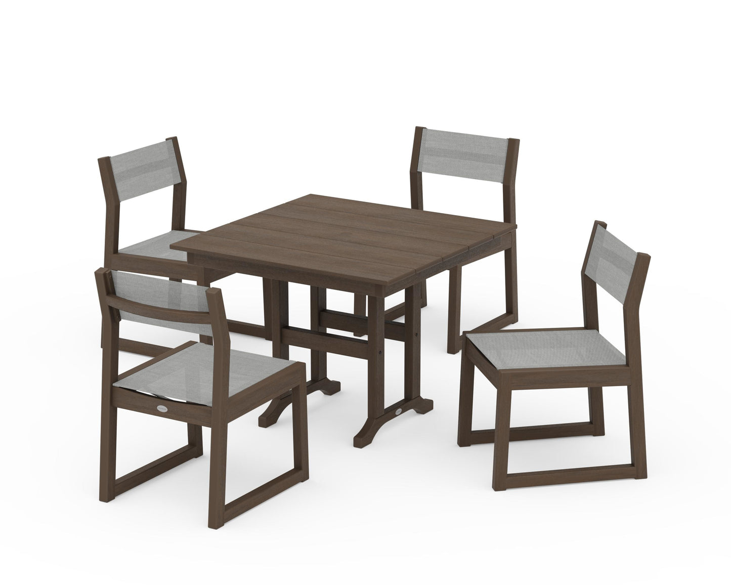 EDGE Sling Side Chair 5-Piece Farmhouse Dining Set