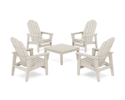 5-Piece Vineyard Grand Upright Adirondack Chair Conversation Group