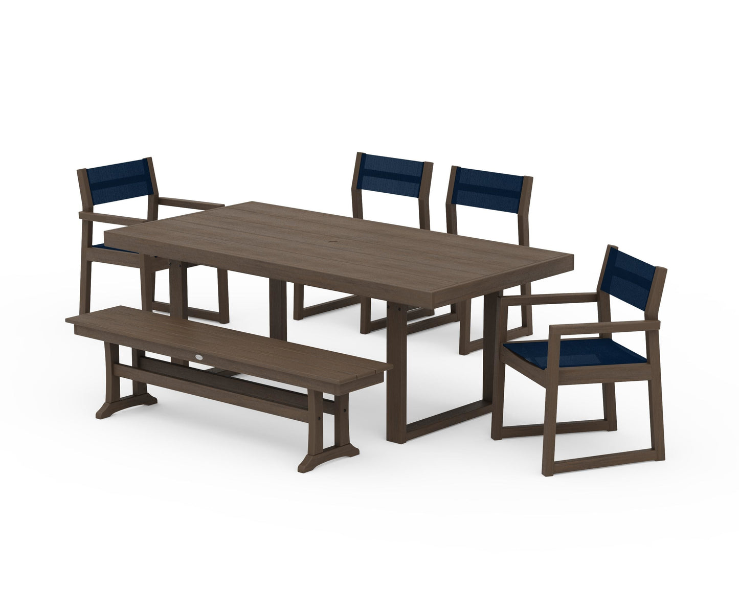 EDGE Sling 6-Piece Dining Set with Bench