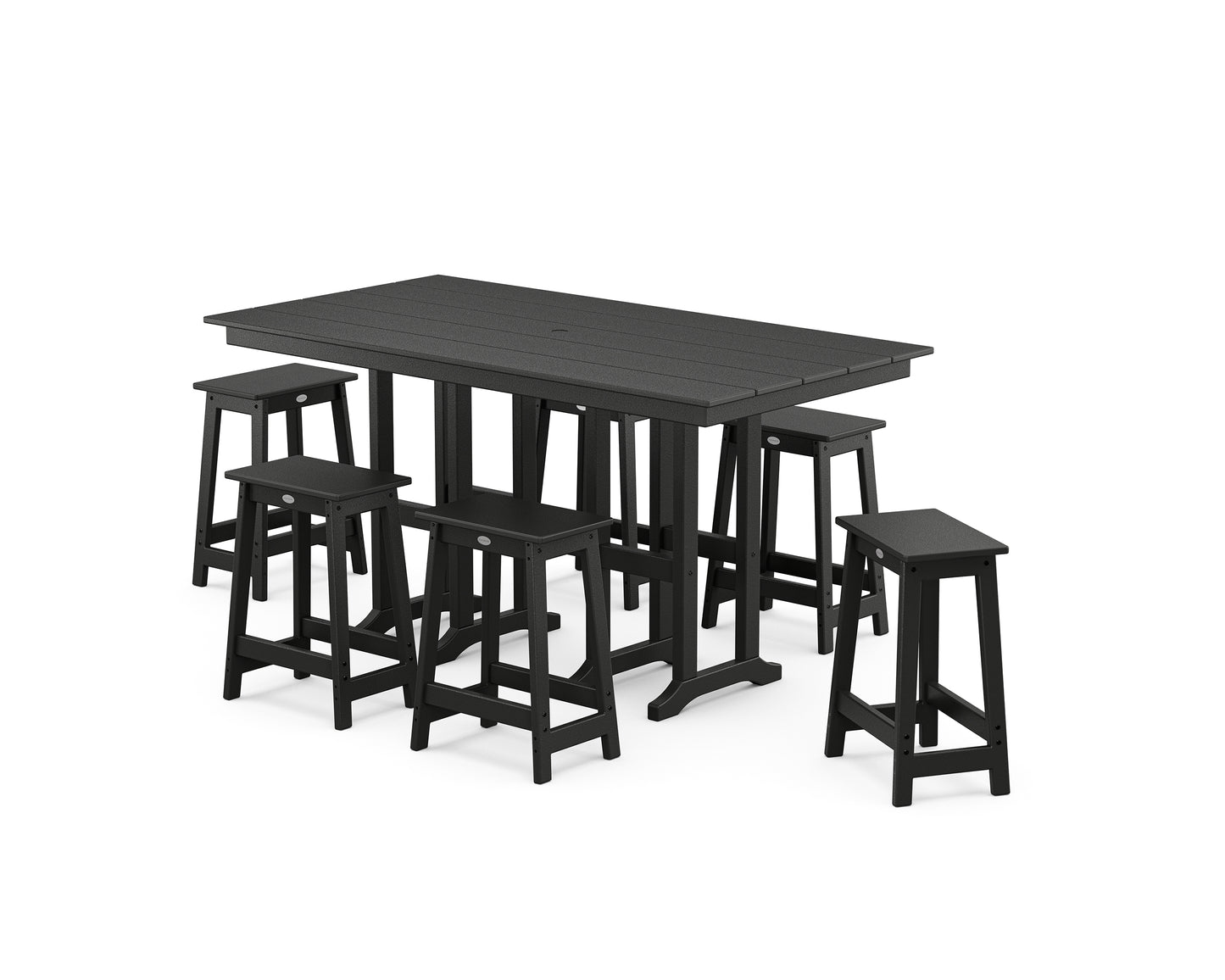 Modern Studio Counter Stool 7-Piece Set