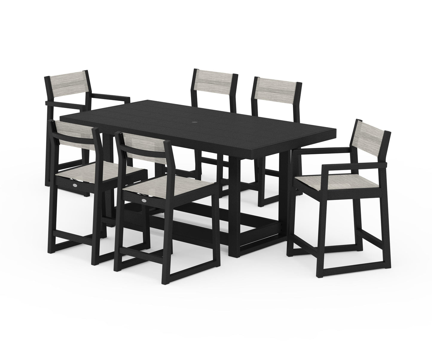 EDGE Sling 7-Piece Counter Table Set