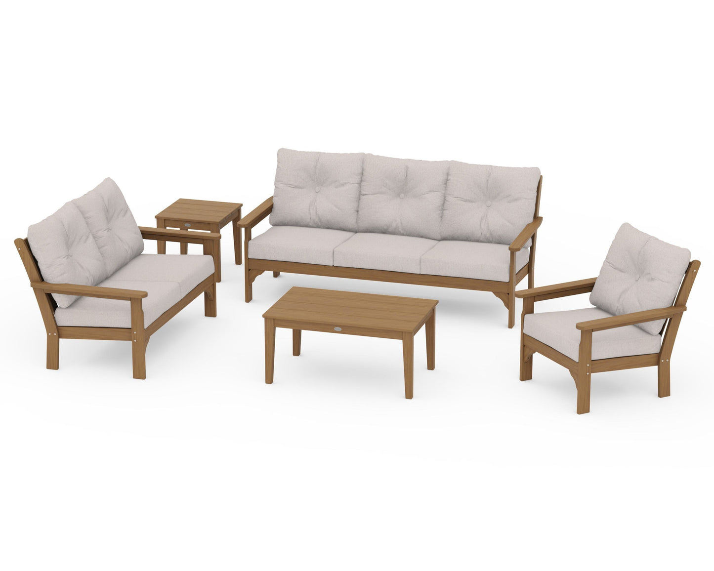 Vineyard 5 Piece Deep Seating Set
