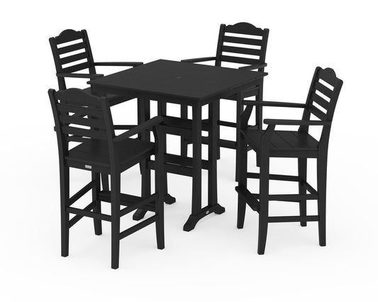 Savannah 5-Piece Farmhouse Bar Set with Trestle Legs