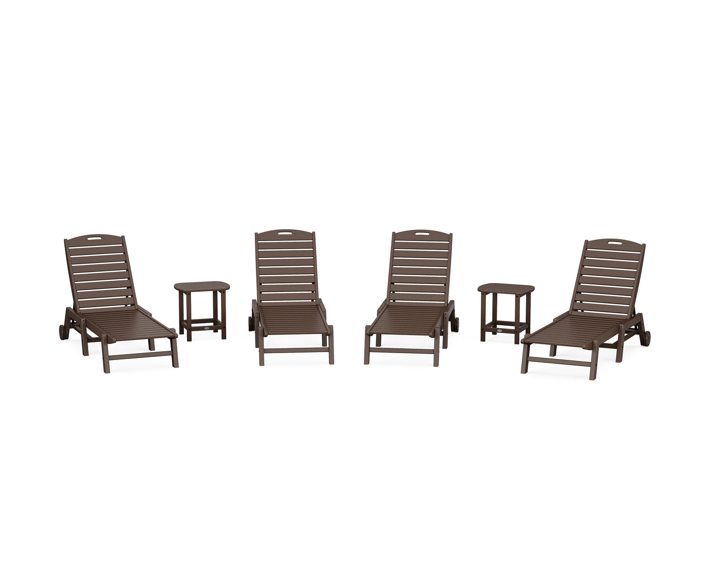 Nautical Chaise 6-Piece Set with Wheels
