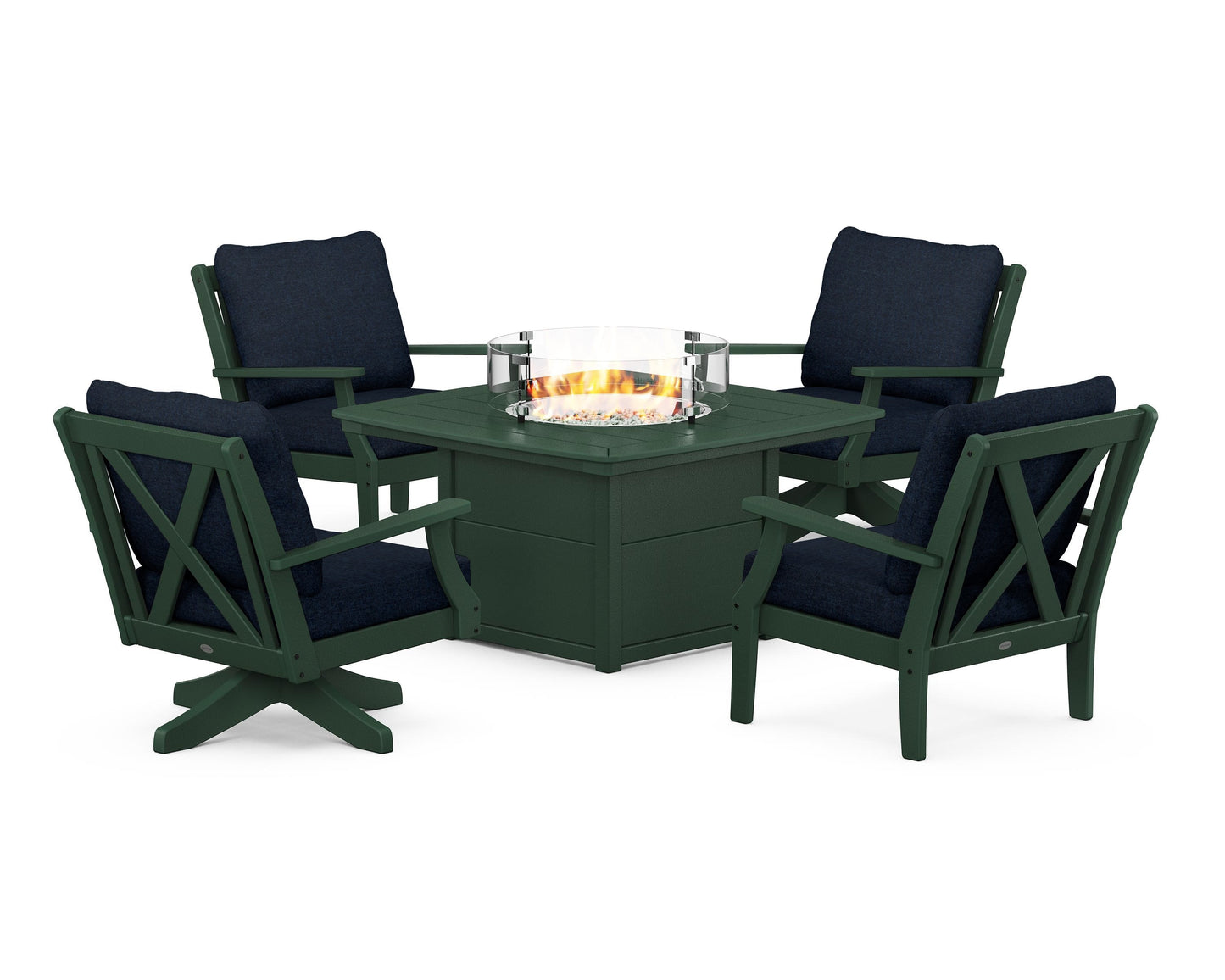 Braxton 5-Piece Deep Seating Set with Fire Table