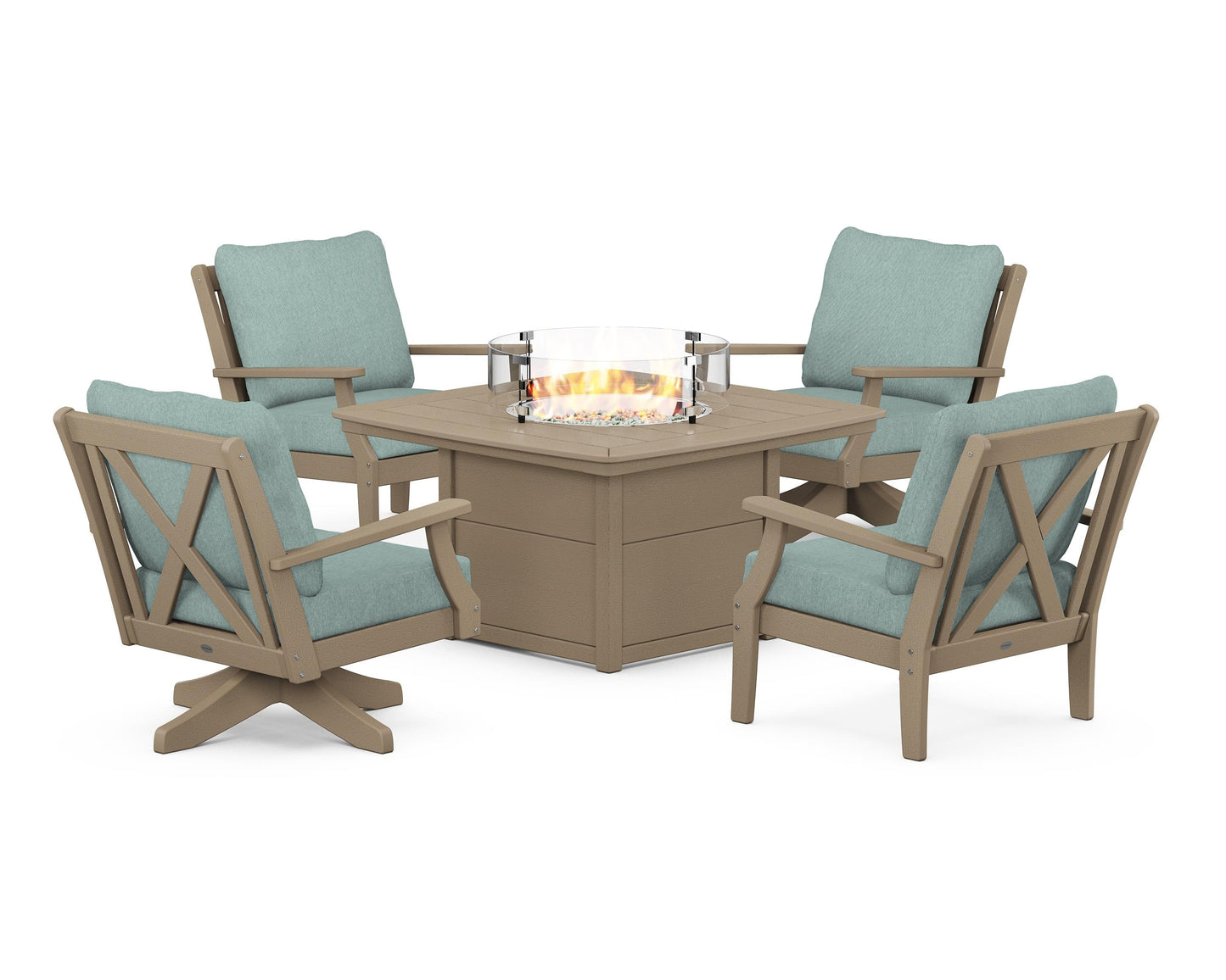 Braxton 5-Piece Deep Seating Set with Fire Table