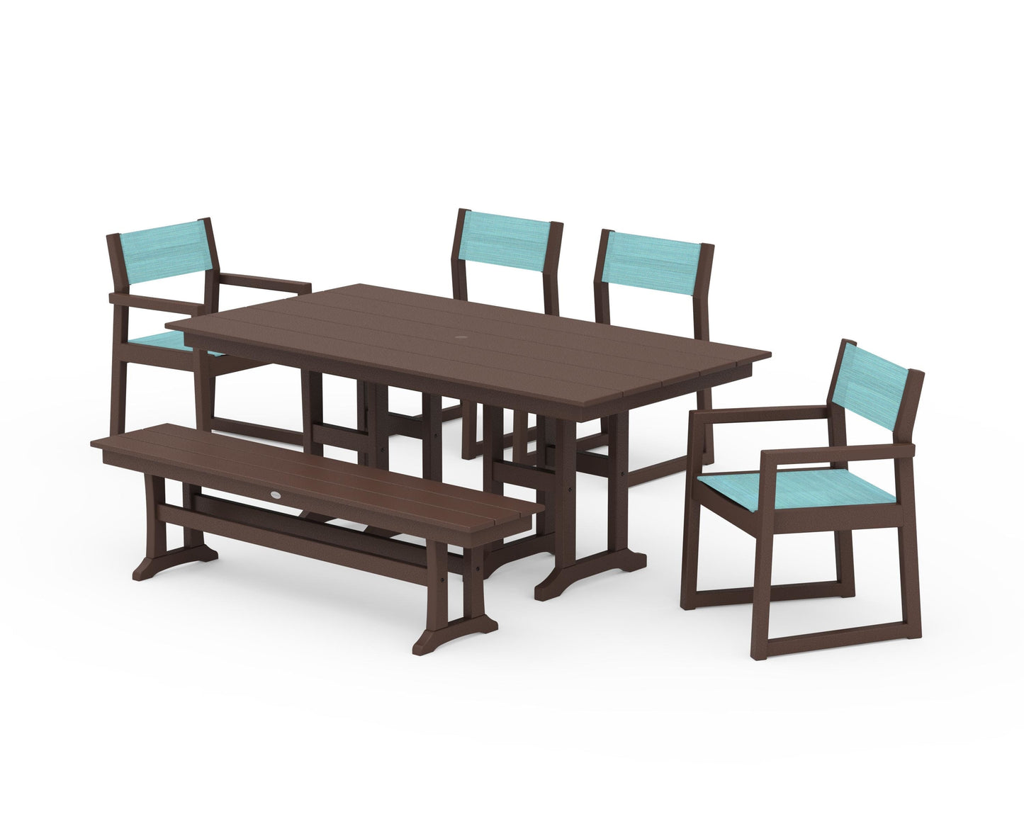 EDGE Sling 6-Piece Farmhouse Dining Set