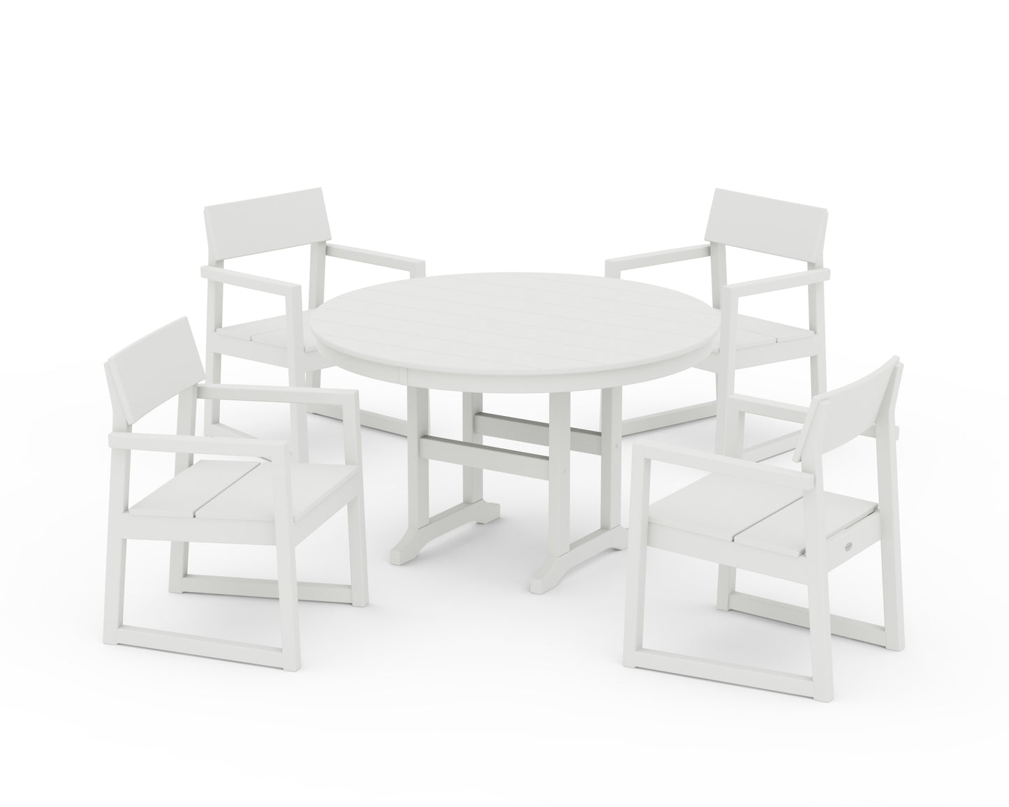 EDGE 5-Piece Round Farmhouse Dining Set
