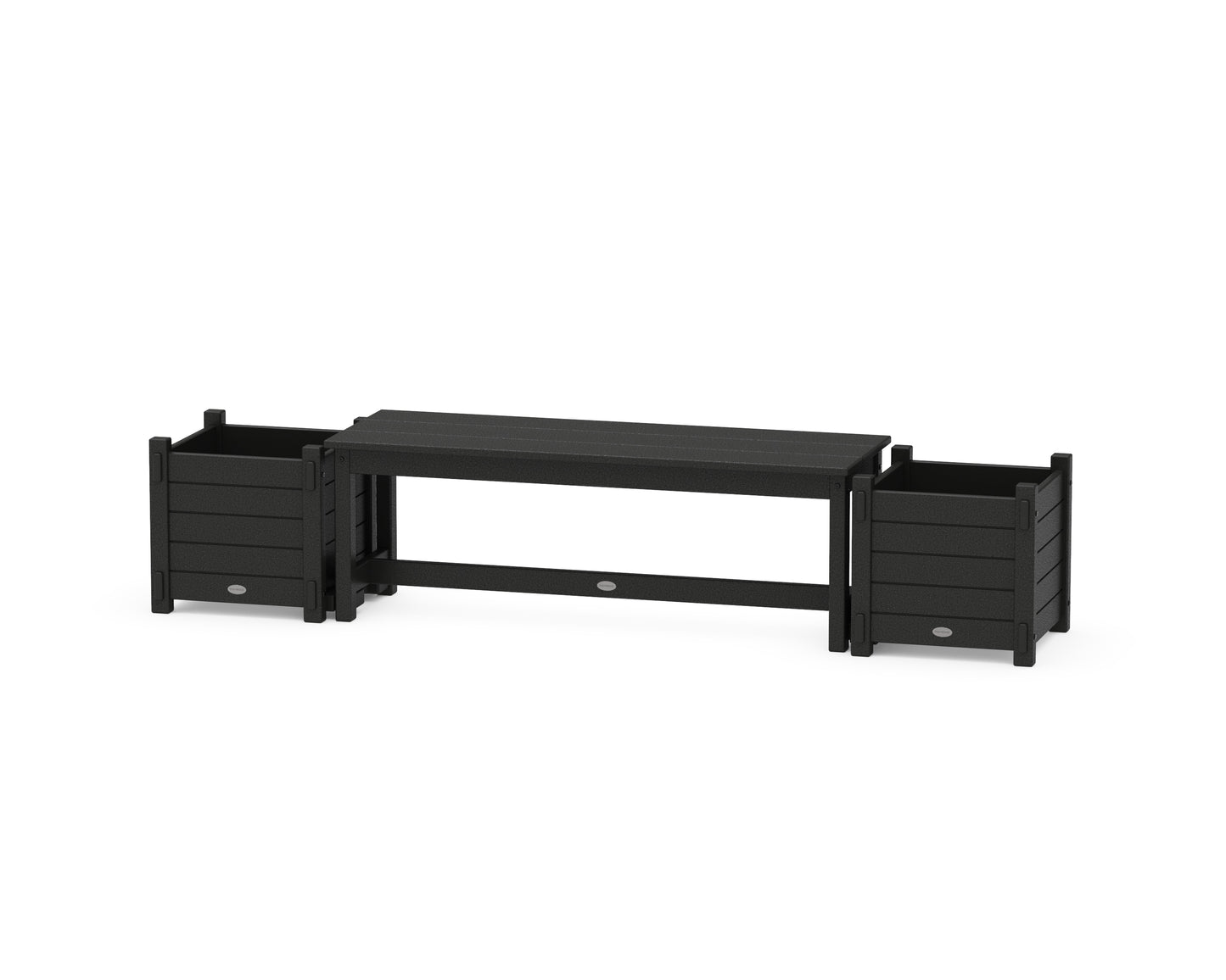 48" Nautical Straight Planter Bench Set