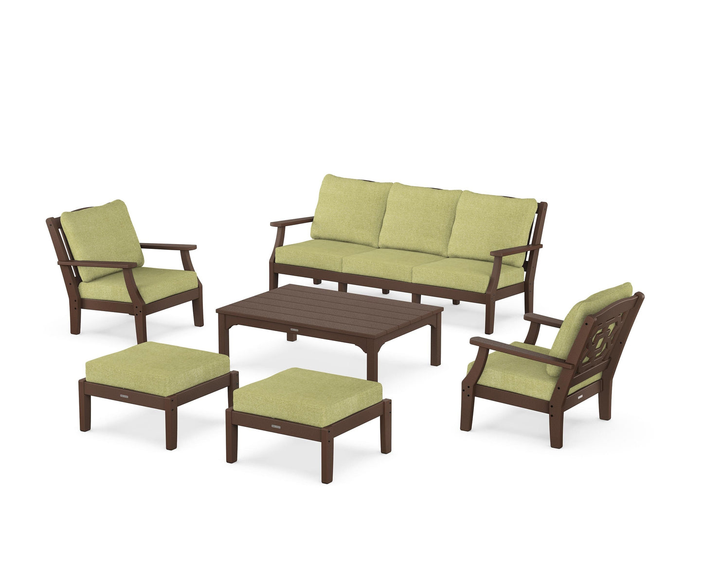Chinoiserie 6-Piece Lounge Sofa Set