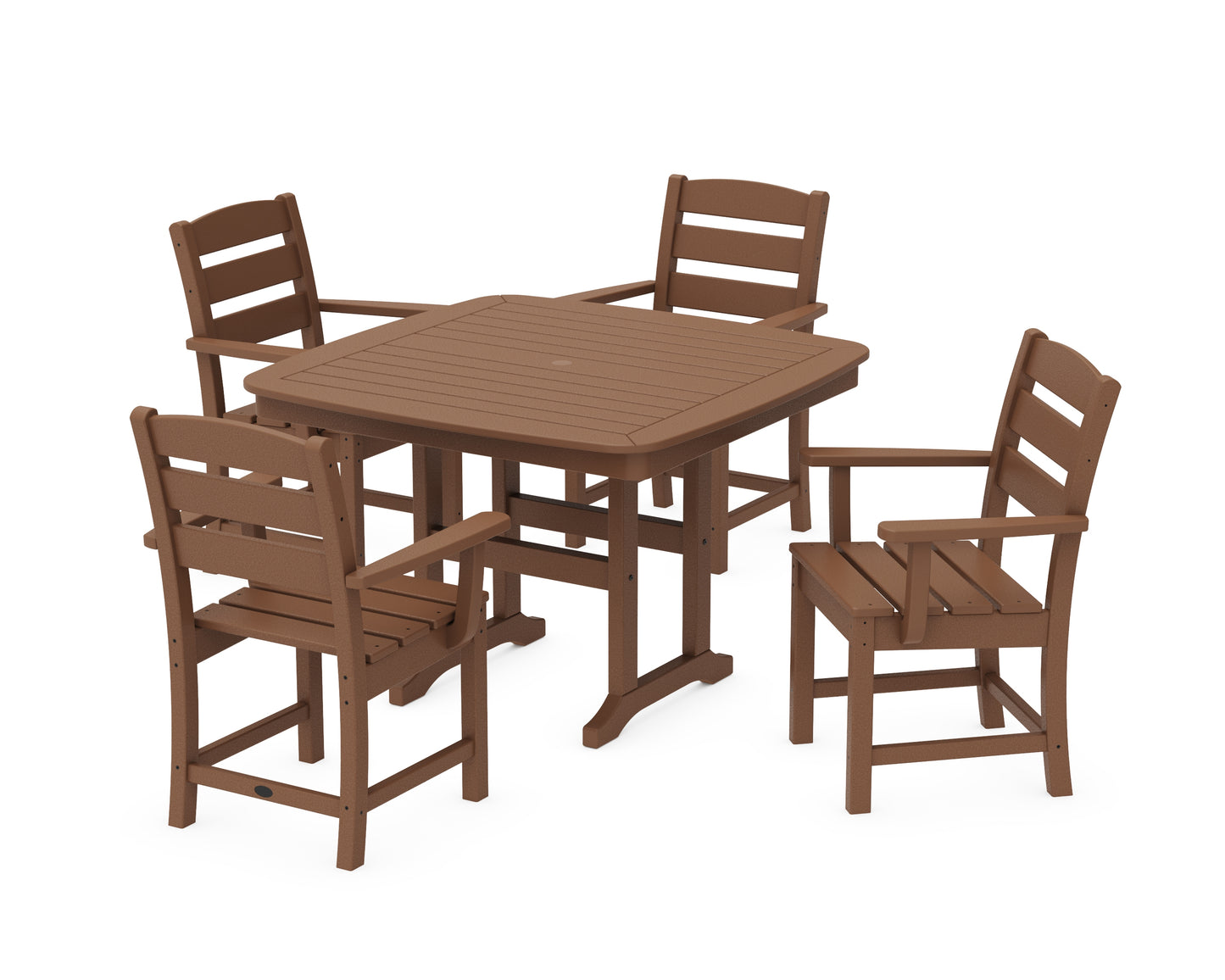 Lakeside 5-Piece Dining Set with Trestle Legs