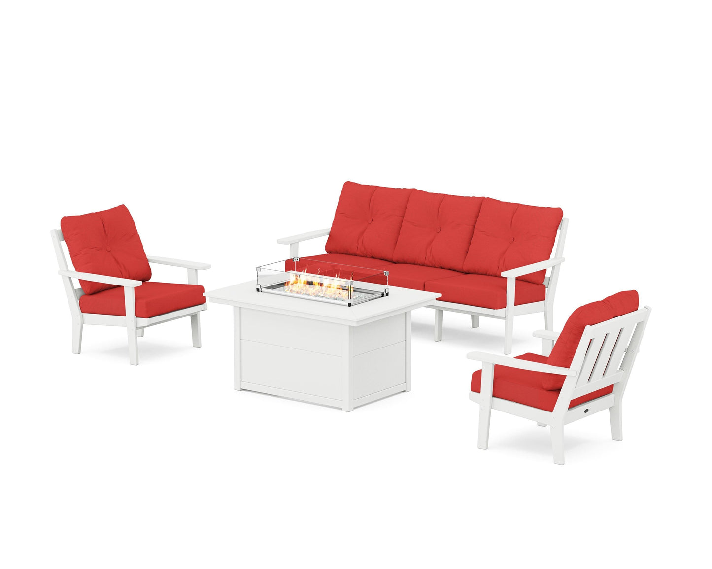 Oxford Deep Seating Fire Pit Table Set