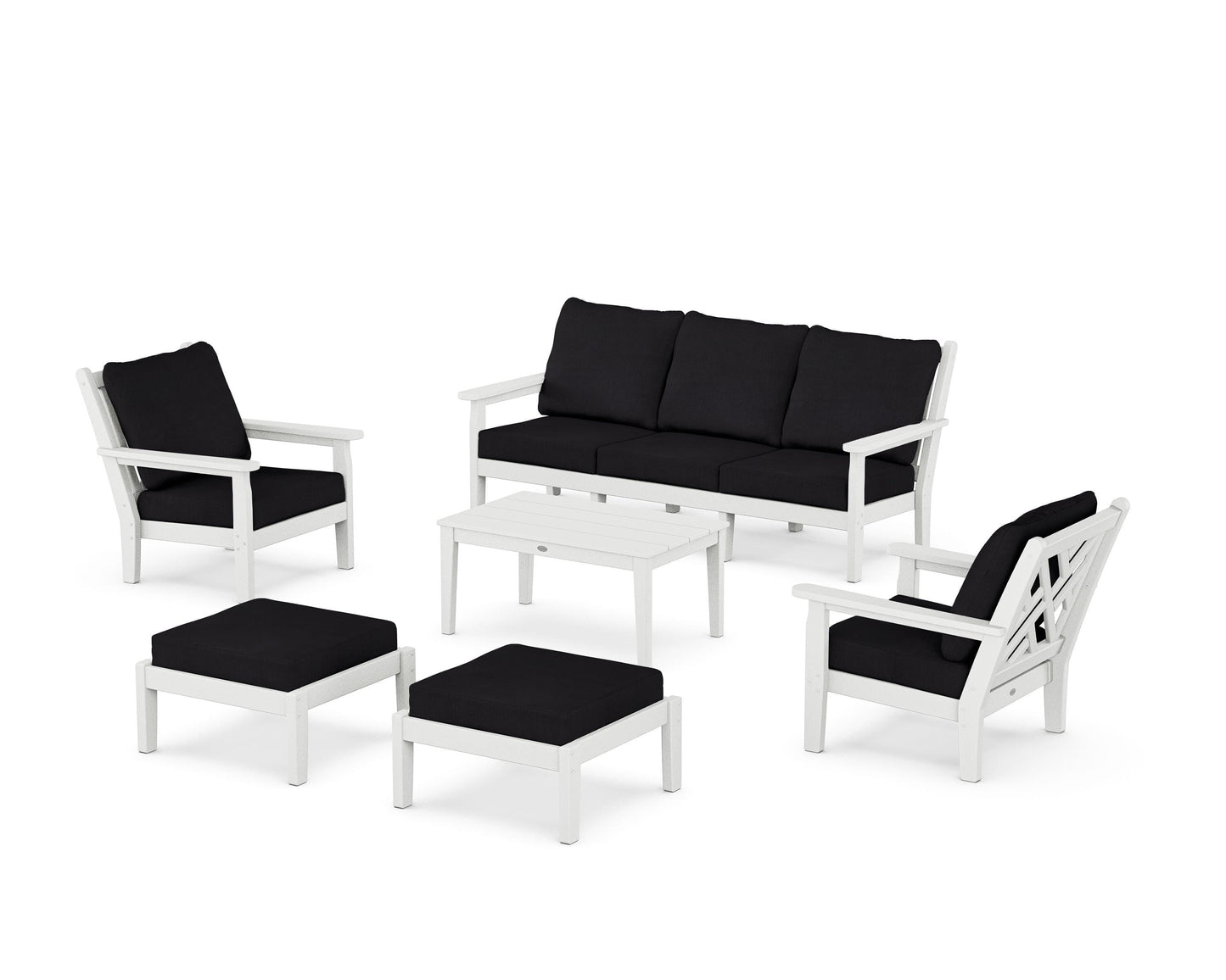 Chippendale 6-Piece Lounge Sofa Set