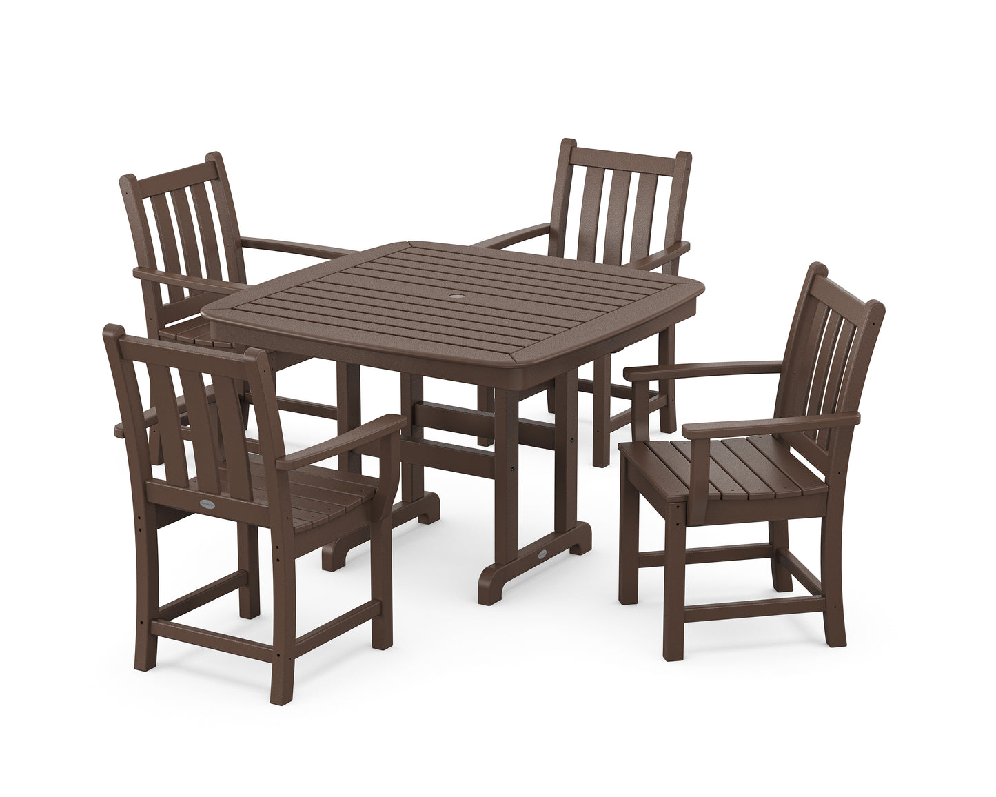 Traditional Garden 5-Piece Dining Set with Trestle Legs