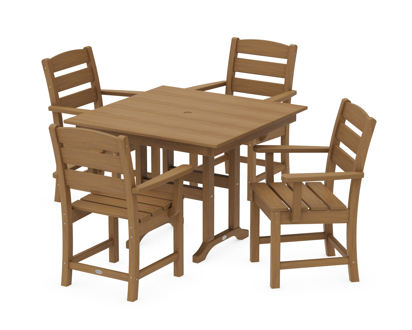 Lakeside 5-Piece Farmhouse Dining Set