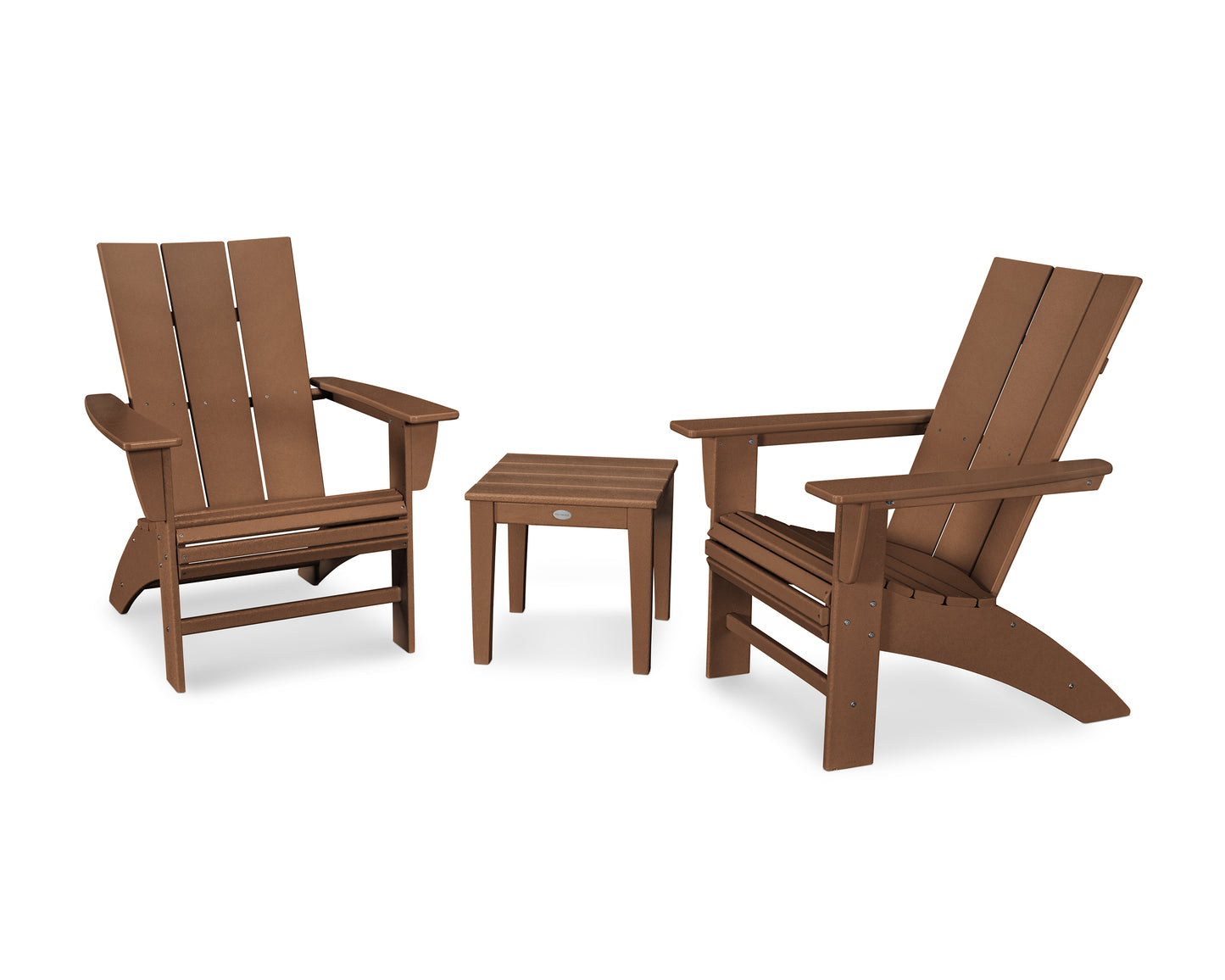 Modern 3-Piece Curveback  Adirondack Set