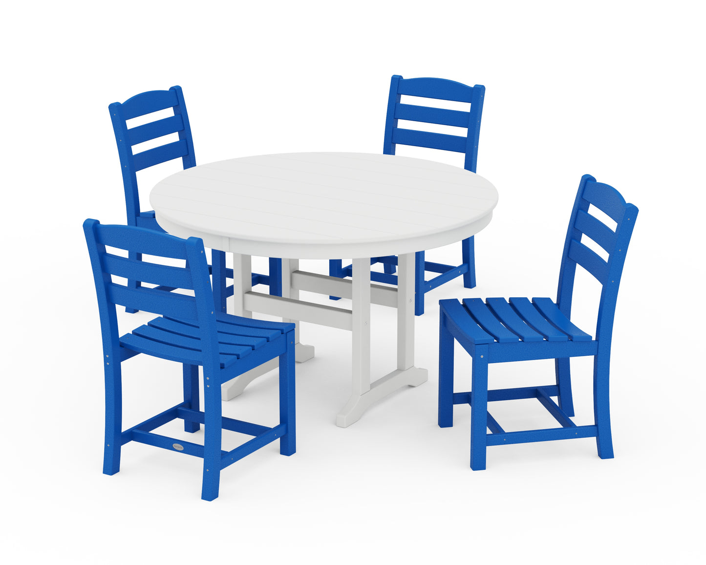 La Casa CafÃ© Side Chair 5-Piece Round Farmhouse Dining Set
