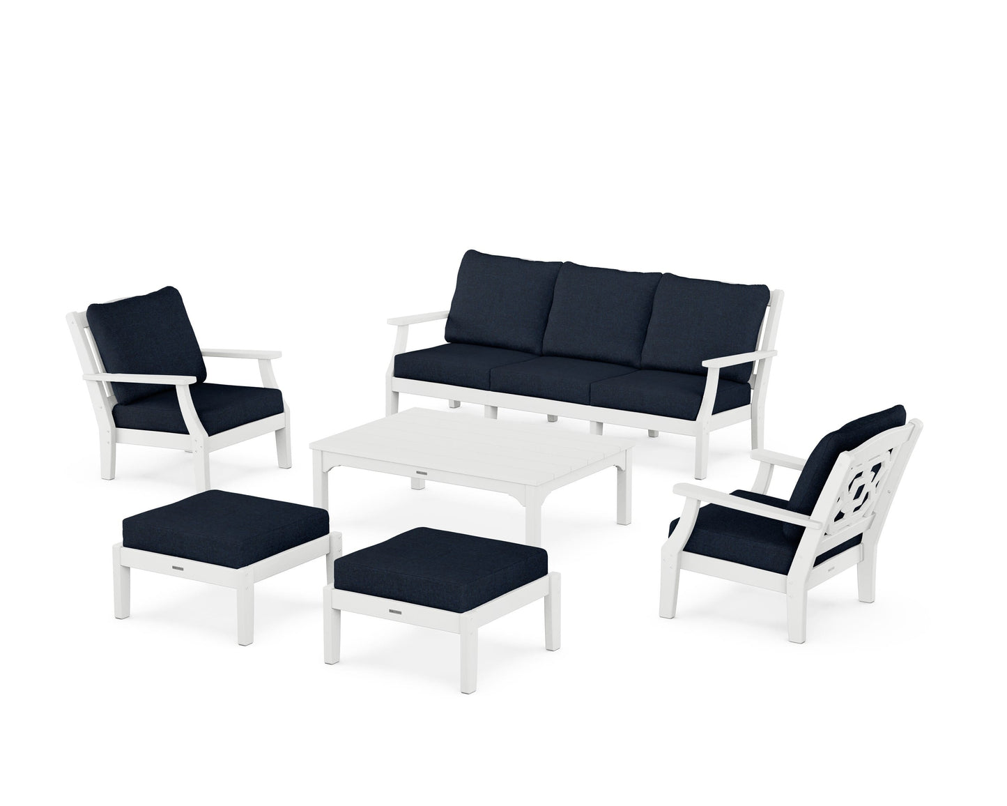 Chinoiserie 6-Piece Lounge Sofa Set