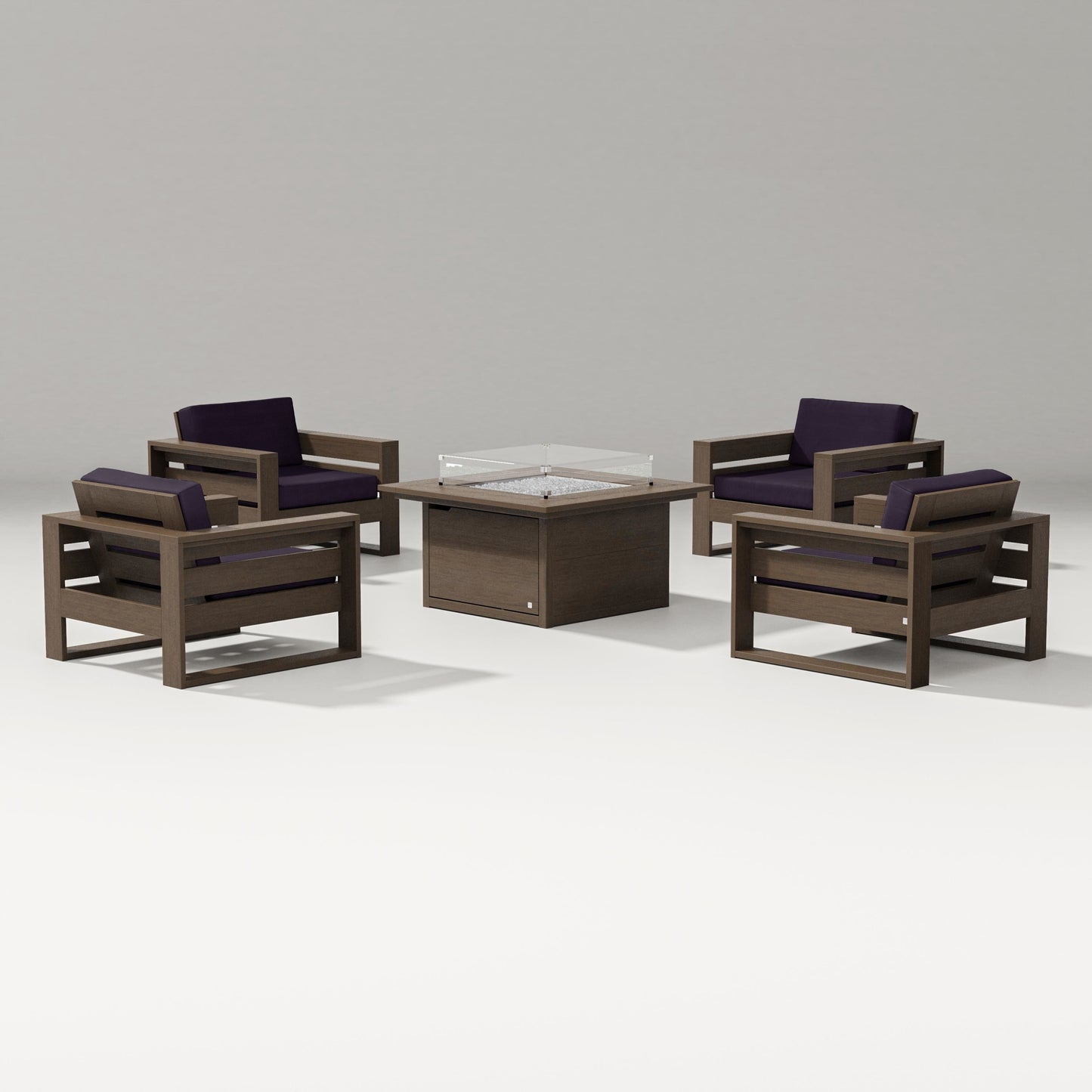 Latitude 5-Piece Lounge Fire Table Set