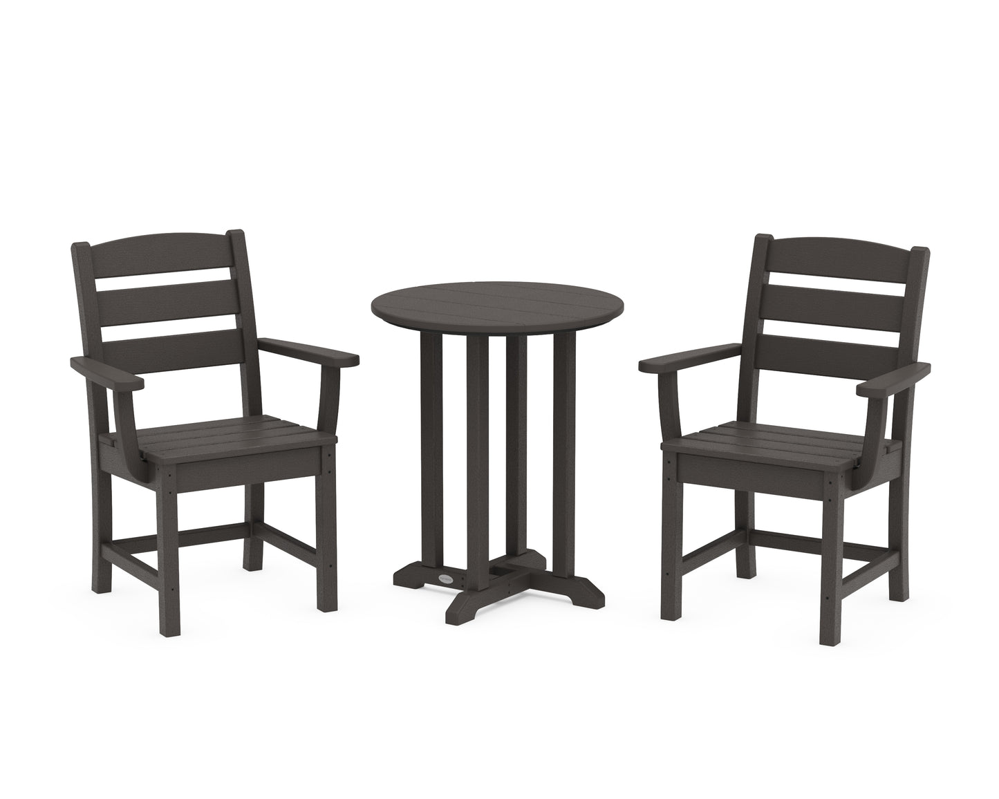 Lakeside 3-Piece Round Bistro Dining Set
