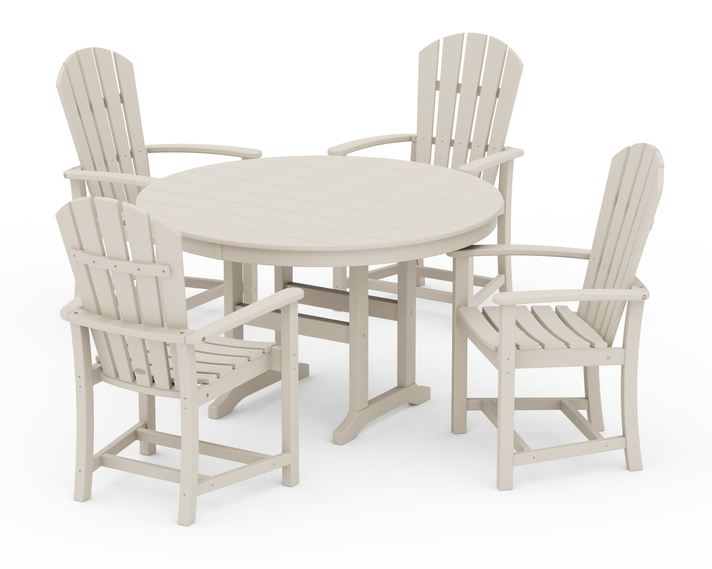 Palm Coast 5-Piece Round Farmhouse Dining Set