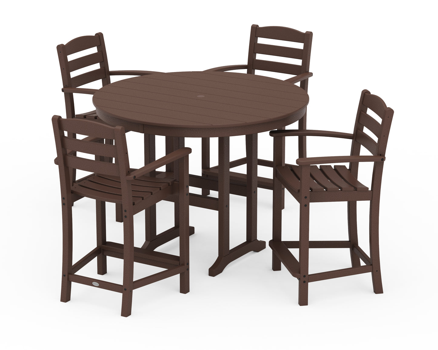 La Casa CafÃ© 5-Piece Round Farmhouse Counter Set