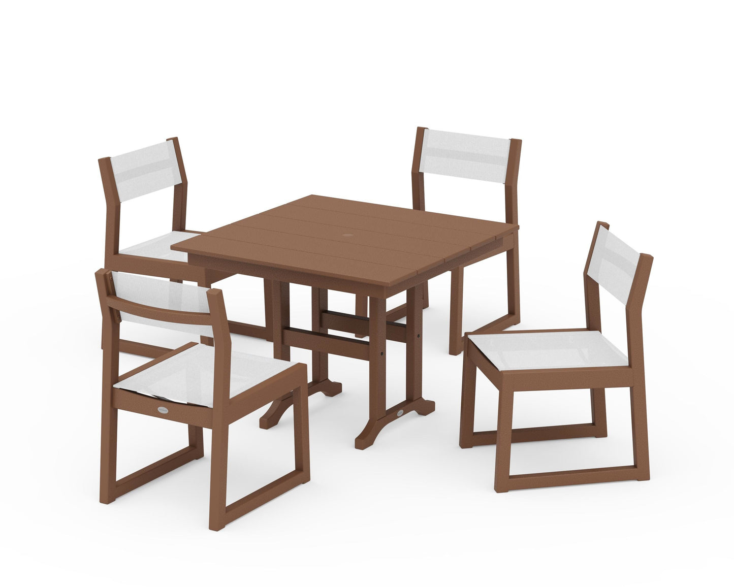 EDGE Sling Side Chair 5-Piece Farmhouse Dining Set