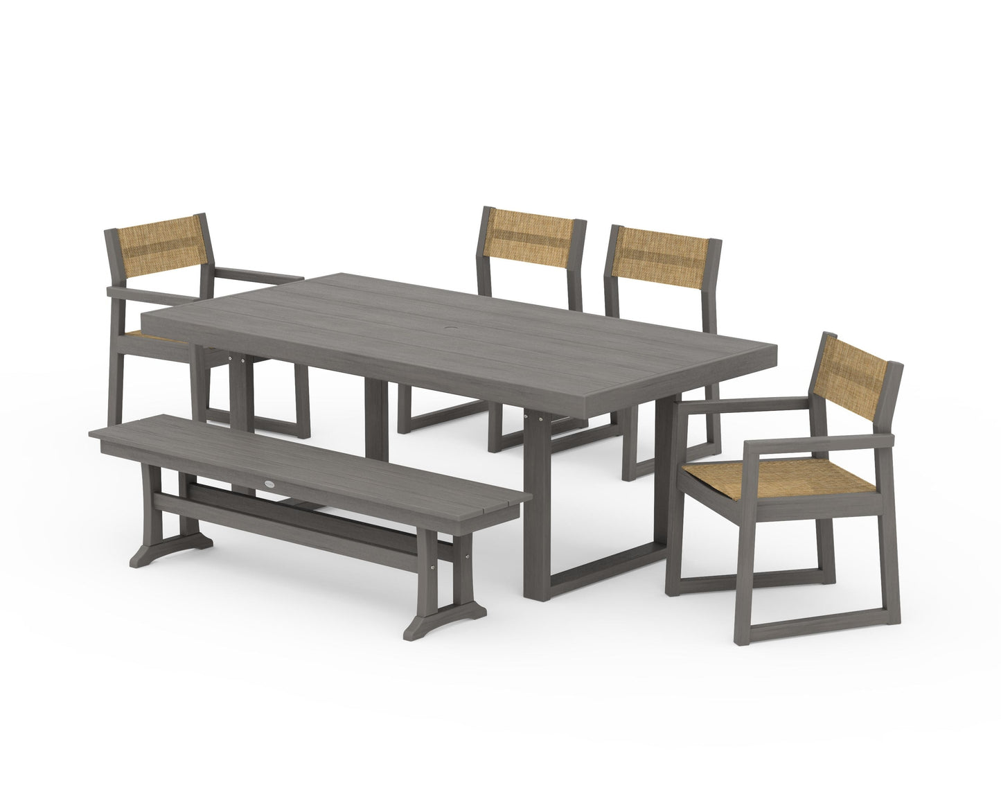 EDGE Sling 6-Piece Dining Set with Bench
