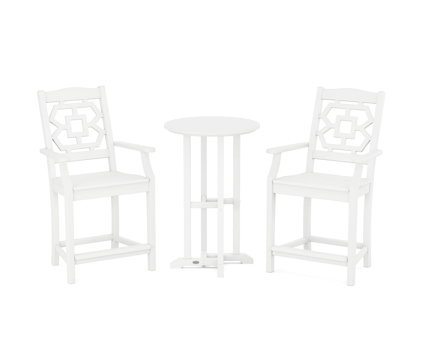 Chinoiserie 3-Piece Farmhouse Bistro Counter Set