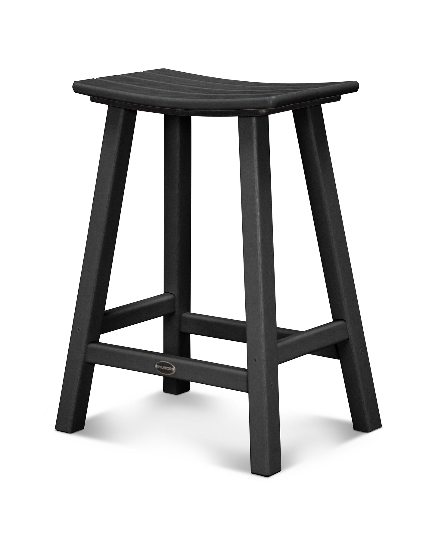 Traditional 24" Saddle Counter Stool