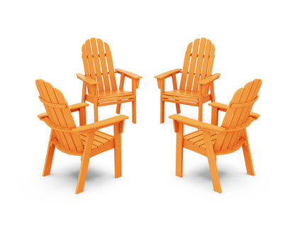 Vineyard 4-Piece Curveback Upright Adirondack Conversation Set