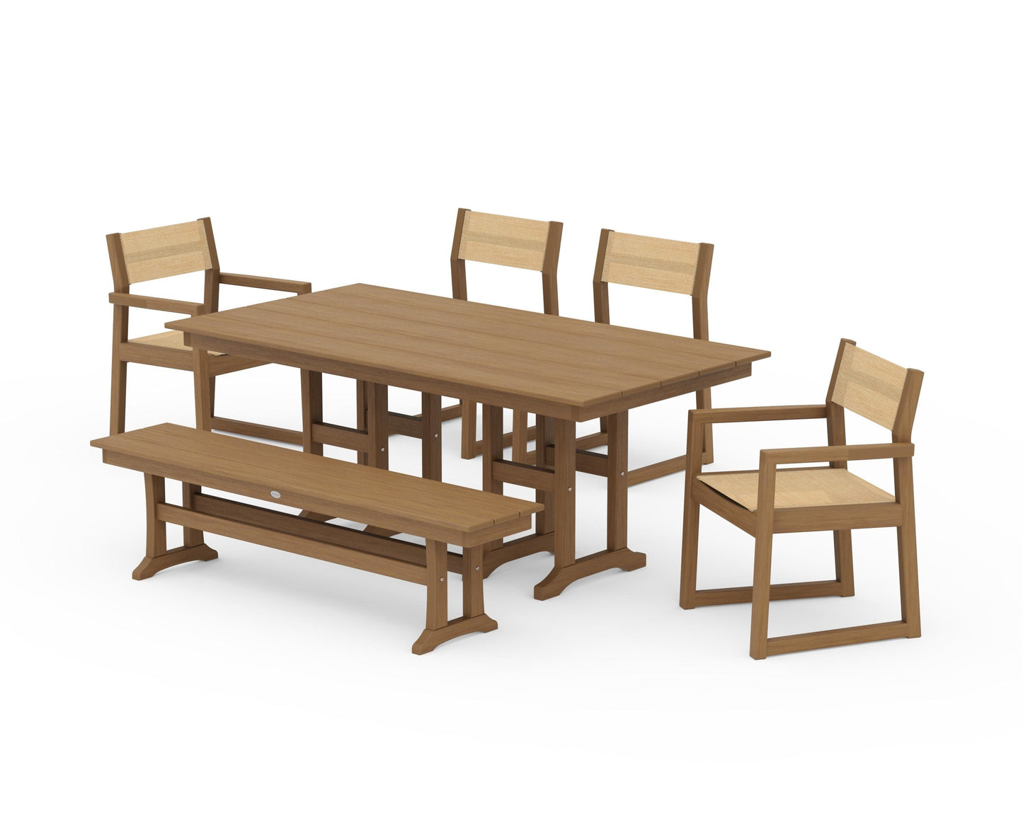 EDGE Sling 6-Piece Farmhouse Dining Set